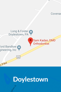 Dpoylestown Map Kadan Orthodontics in Doylestown, Chalfont, Harleysville PA