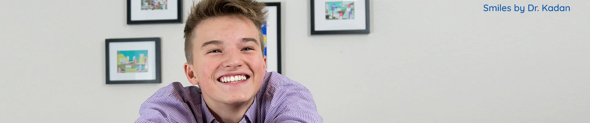 Teen with Invisalign smiling Kadan Orthodontics in Doylestown, Chalfont, Harleysville PA